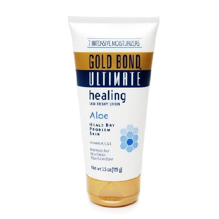 Hand and Body Moisturizer Gold Bond Healing with Aloe 5.5 oz. Tube Fresh Scent Cream