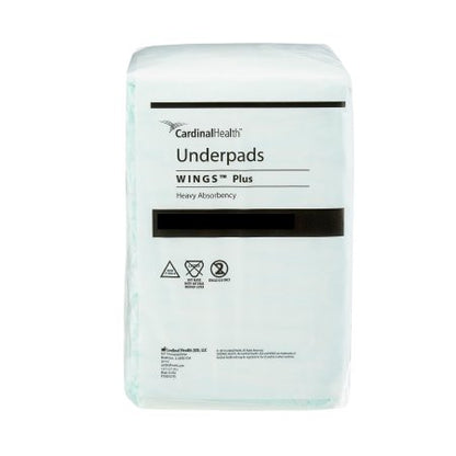 Disposable Underpad Wings Plus 30 x 36 Inch