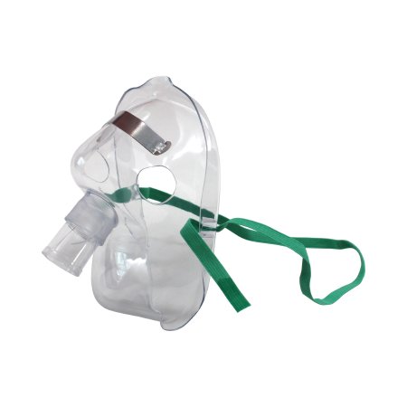 Aerosol Mask Elongated Style Adult One Size Fits Most Adjustable Head Strap / Nose Clip