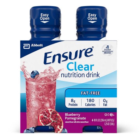 Oral Supplement Ensure Clear Blueberry Pomegranate Flavor Liquid 10 oz. Bottle