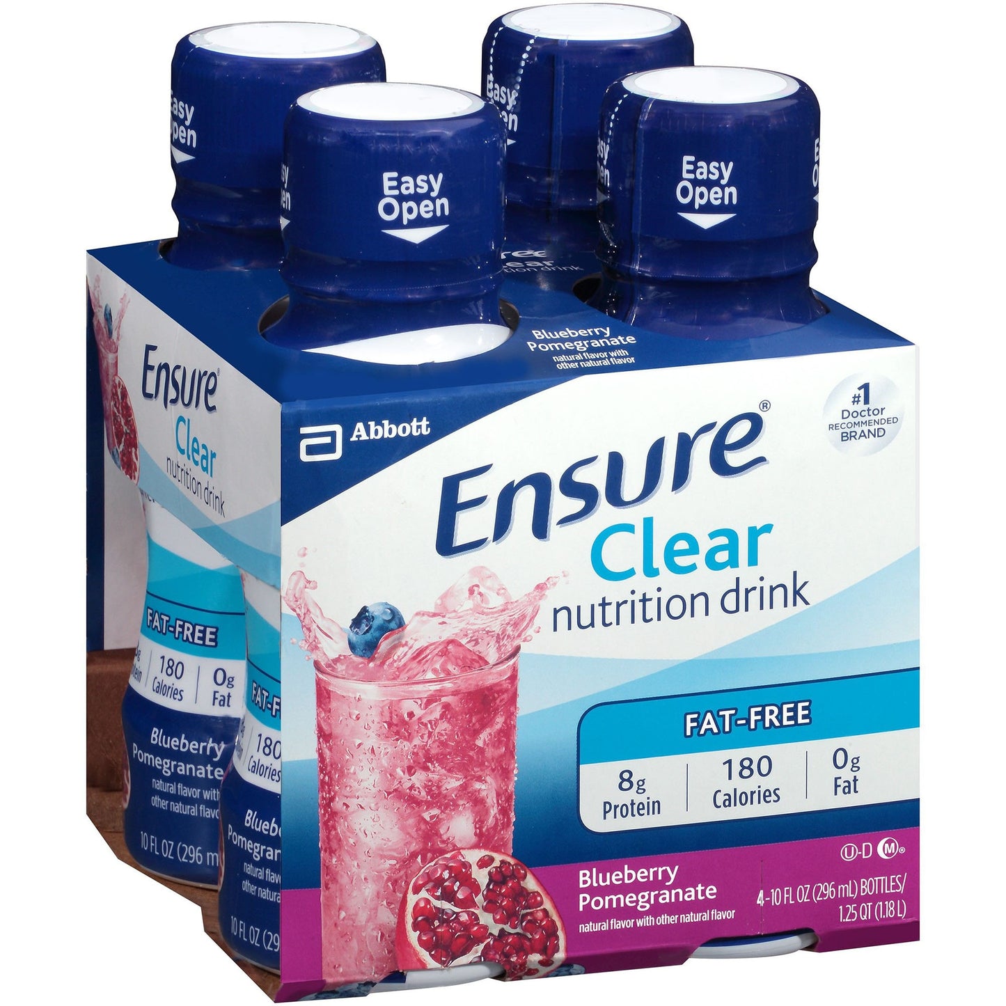 Ensure Clear Oral Supplement Liquid Blueberry Pomegranate 10 oz Bottle