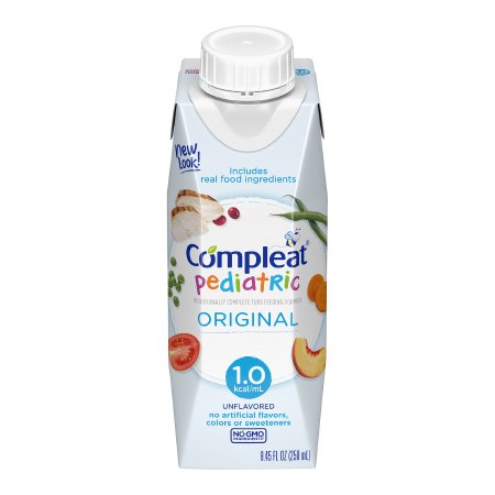 Pediatric Tube Feeding Formula Compleat Pediatric Original Unflavored 8.45 oz. Reclosable Carton Liquid Real Food Ingredients