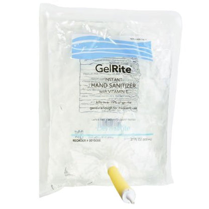 Hand Sanitizer GelRite Ethyl Alcohol Gel Dispenser Refill Bag