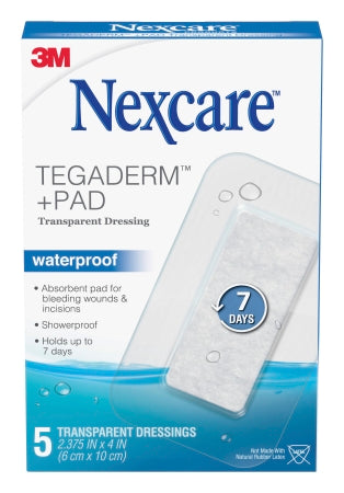 Transparent Film Dressing with Pad Nexcare Tegaderm+ Pad 2-3/8 X 4 Inch 1 Tab Delivery Rectangle Sterile