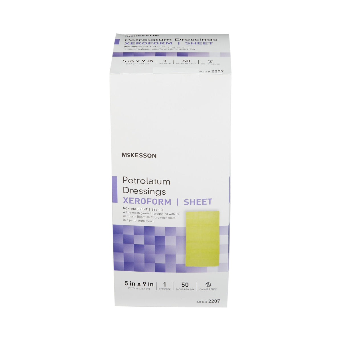 McKesson Xeroform Petrolatum Gauze Dressing 5 x 9 Inch Sterile