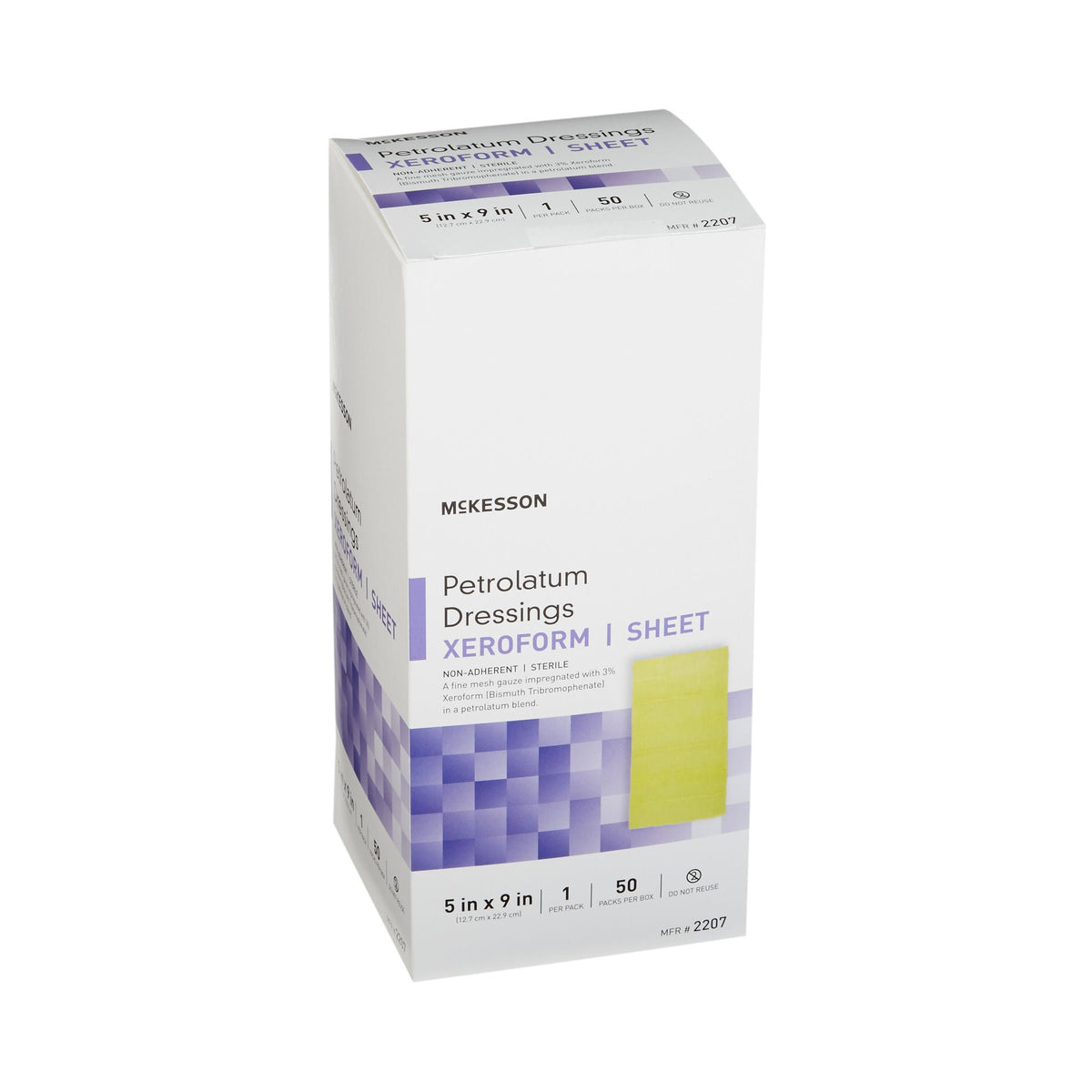 McKesson Xeroform Petrolatum Gauze Dressing 5 x 9 Inch Sterile