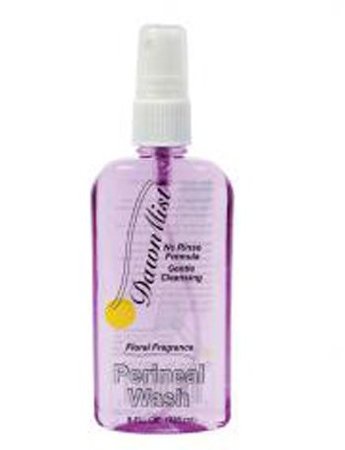 Rinse-Free Perineal Wash DawnMist Liquid 8 oz. Pump Bottle Floral Scent