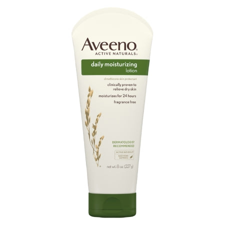 Hand and Body Moisturizer Aveeno Active Naturals 8 oz. Tube Unscented Cream