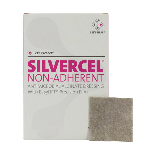 Silvercel Antimicrobial Silver Alginate Dressing 4 x 8 Inch Sterile