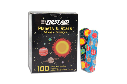 American White Cross First Aid Adhesive Strips Kid Design 5/8 x 2-1/4 Inch Sterile Bandages
