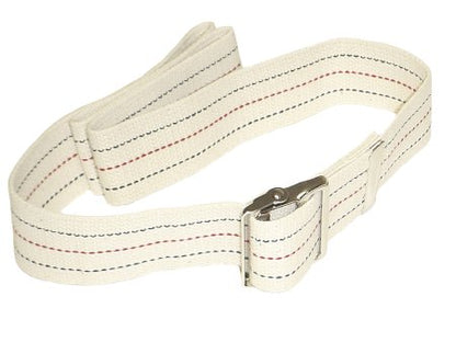 Gait Belt FabLife White with Pinstripe Cotton