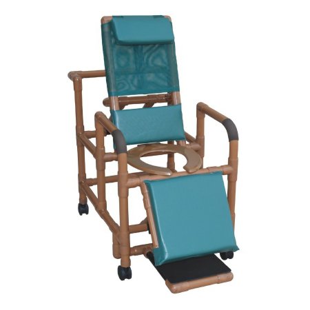 Shower Chair MJM International PVC Frame Reclining Backrest 325 lbs. Weight Capacity