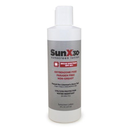 Sunscreen SunX 30+ SPF 30 Lotion 8 oz. Bottle