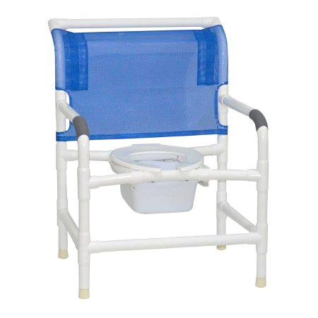 Commode Chair MJM International PVC Frame 425 lbs. Weight Capacity