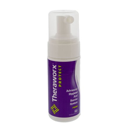 Rinse-Free Cleanser Theraworx Protect Advanced Hygiene and Barrier System Foaming Pump Bottle Lavender Scent