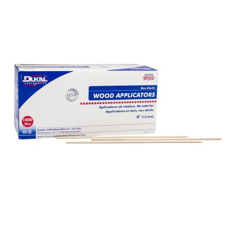 Applicator Stick Dukal Without Tip Wood Shaft 6 Inch NonSterile 1000 per Pack