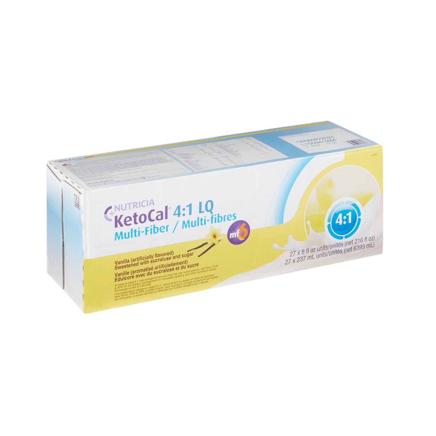 KetoCal 4:1 LQ Vanilla Ketogenic Oral Supplement Liquid 8 oz Carton