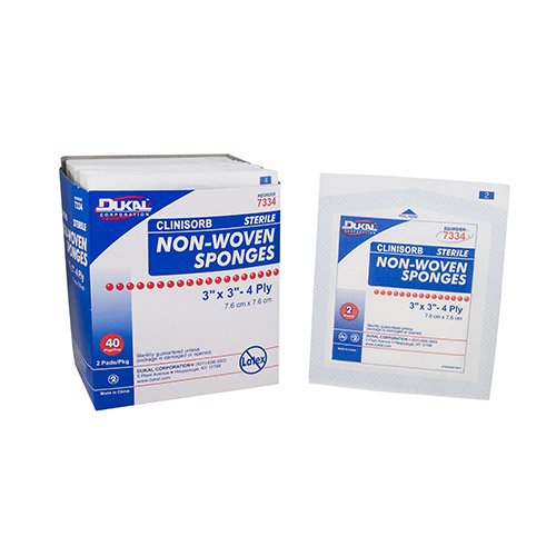 Clinisorb Nonwoven Sponge 3 x 3 Inch 4-Ply Sterile – 2 Per Pack