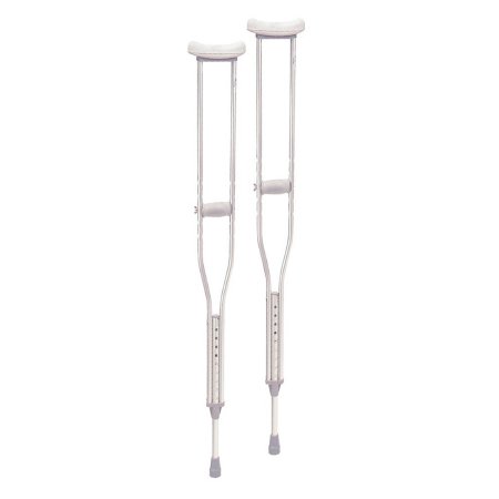 Underarm Crutches drive Adult 5 Foot 2 Inch to 5 Foot 10 Inch User Height Aluminum Frame 350 lbs. Weight Capacity