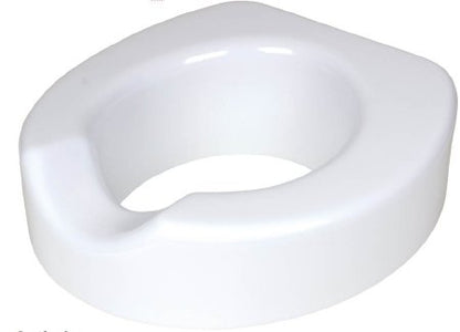 Raised Toilet Seat Quick-Lock 4 Inch Height White 300 lbs. Weight Capacity