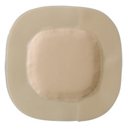 Adhesive Dressing Biatain Super Hydrocapillary 5 X 5 Inch Film / Hydrocolloid Square Tan Sterile