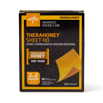 TheraHoney HD Manuka Honey Wound Dressing 2 x 2 Inch Square Sterile