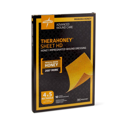 TheraHoney HD Manuka Honey Wound Dressing 4 x 5 Inch Rectangle Sterile