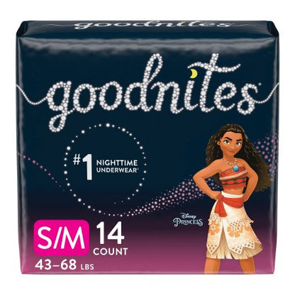 Female Youth Absorbent Underwear GoodNites Pull On with Tear Away Seams X-Small Disposable Heavy Absorbency