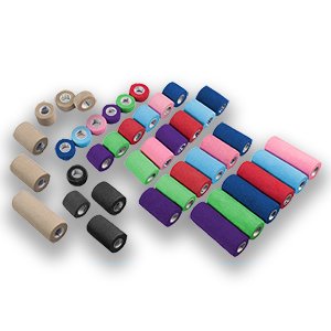 Sensi-Wrap Cohesive Bandage – 1 Inch x 5 Yard, Self-Adherent, Standard Compression