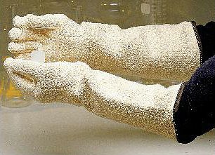 Autoclave Glove One Size Fits Most Terry Cloth White 11 Inch Gauntlet Cuff NonSterile