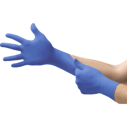 Exam Glove MICROFLEX Cobalt NonSterile Nitrile Standard Cuff Length Fully Textured Blue Not Rated