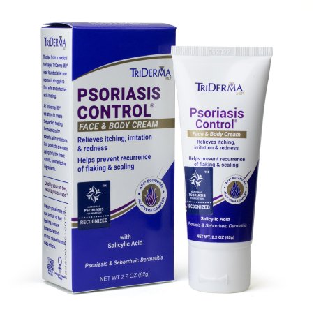 Psoriasis Cream TriDerma MD Psoriasis Control 2.2 oz. Tube Unscented Cream