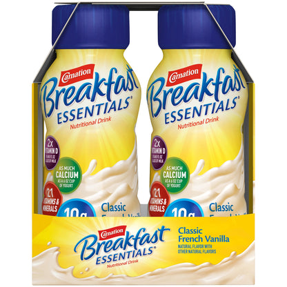 Carnation Breakfast Essentials Oral Nutritional Supplement French Vanilla 8 oz Bottle