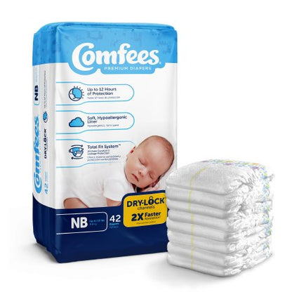 Unisex Baby Diaper Comfees Size 6 Disposable Moderate Absorbency