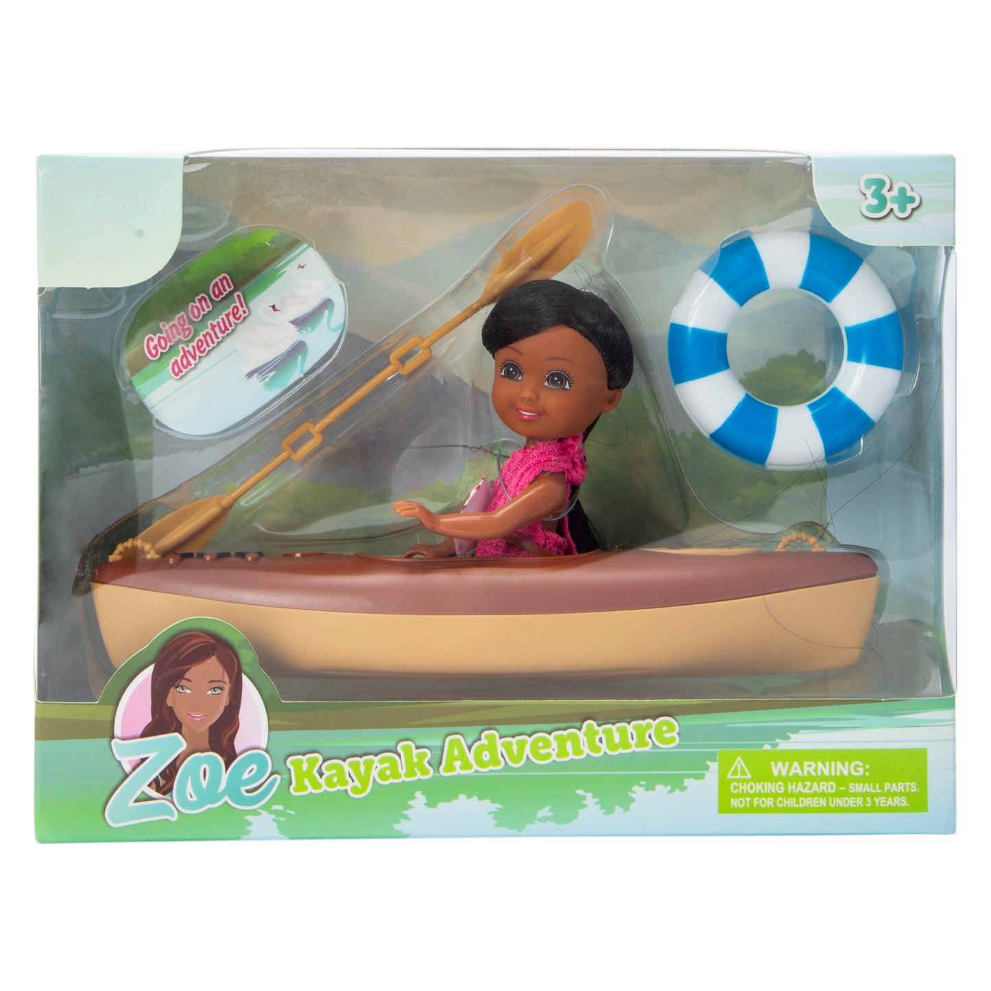 Zoe Kayak Adventure Doll Playset