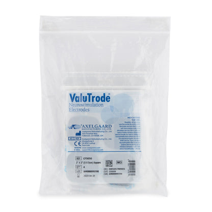 ValuTrode Cloth Electrotherapy Electrode 2 x 2 Inch for TENS, NMES, and FES Units