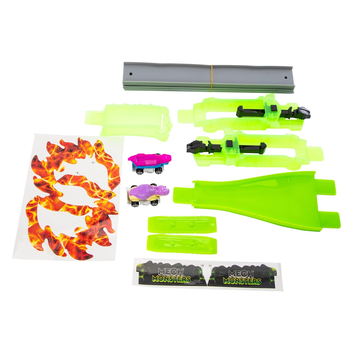 Mech Monsters Drag Race Track Set for Kids Ages 6+