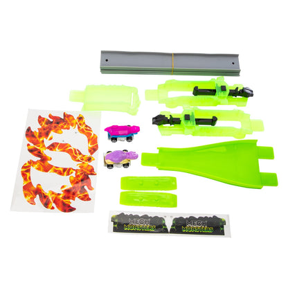 Mech Monsters Drag Race Track Set for Kids Ages 6+