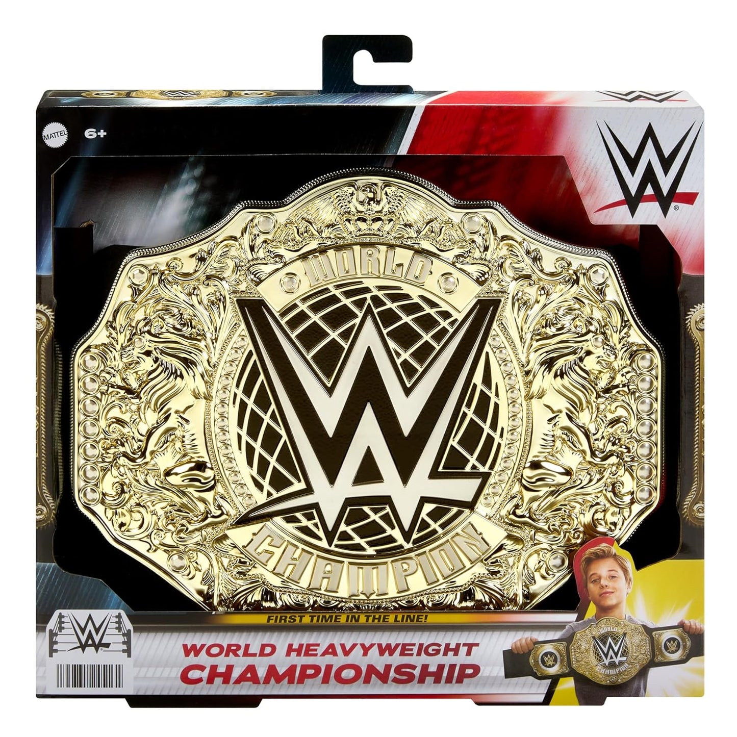 Mattel WWE Championship Belt – World Heavyweight Title Role Play Costume Belt, 100 cm
