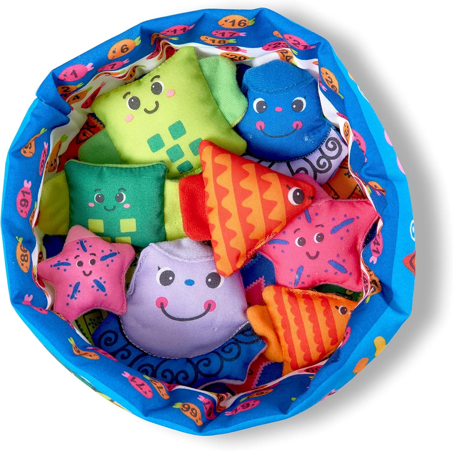 Melissa & Doug K’s Kids Fish & Count Learning Game – Preschool Fishing Toy with Numbers & Shapes
