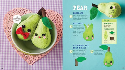 KLUTZ Sew Mini Treats Craft Kit – Plush Food Sewing Kit for Kids
