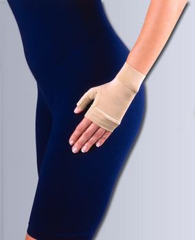 Compression Glove Bella Lite Long Ready-to-Wear Fingerless Over-the-Wrist Length Ambidextrous Nylon / Spandex