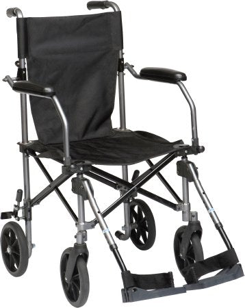Transport Chair Travelite 18 Inch Seat Width Desk Length Arm Elevating Legrest Aluminum Frame