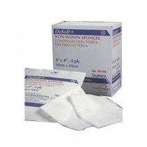 Dusoft Nonwoven Sponge 4 x 4 Inch Sterile 4-Ply Rayon Polyester Wound Dressing 2 per Pack