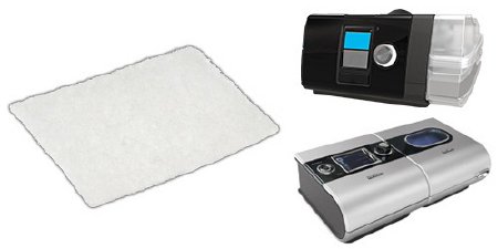 CPAP Filter S9 and AirSense 10 Hypoallergenic Disposable 3 per Pack White No Tab
