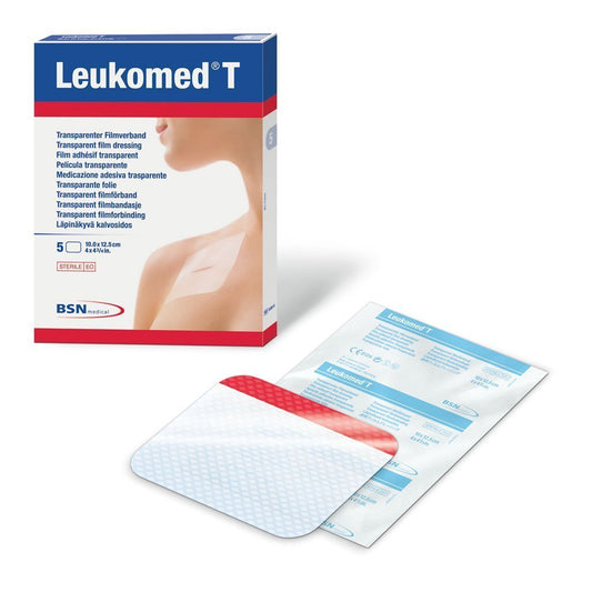 Leukomed T Transparent Film Dressing 2 x 3 Inch Sterile 2-Tab Fixation Dressing