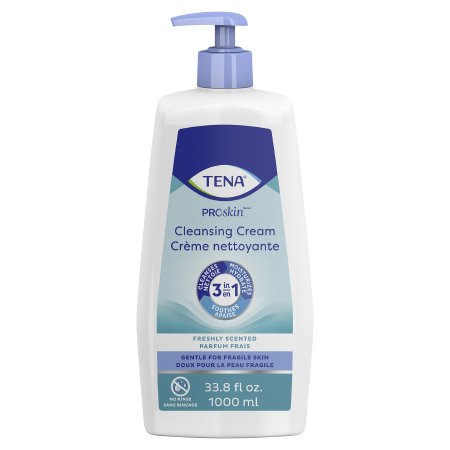 Rinse-Free Body Wash TENA ProSkin Cleansing Cream Cream Mild Scent