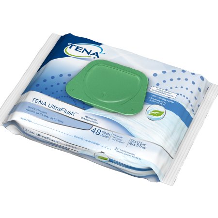 Flushable Personal Wipe TENA ProSkin UltraFlush Soft Pack Scented 48 Count