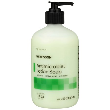 Antimicrobial Soap McKesson Lotion Bottle Herbal Scent