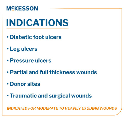 McKesson Silver Alginate Dressing 2 x 2 Inch 5% Silver 10 Count Sterile